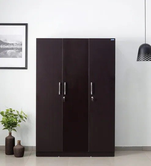 Espresso Three-Door Wardrobe – RNG Furniture